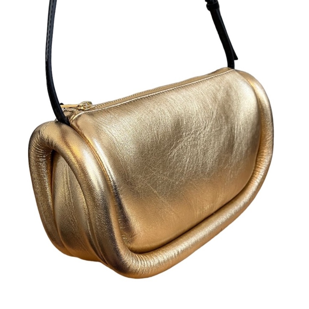 🛑SOLD!🛑 JW ANDERSON Bumper 15 Baguette Metallic Leather Shoulder Bag — Gold